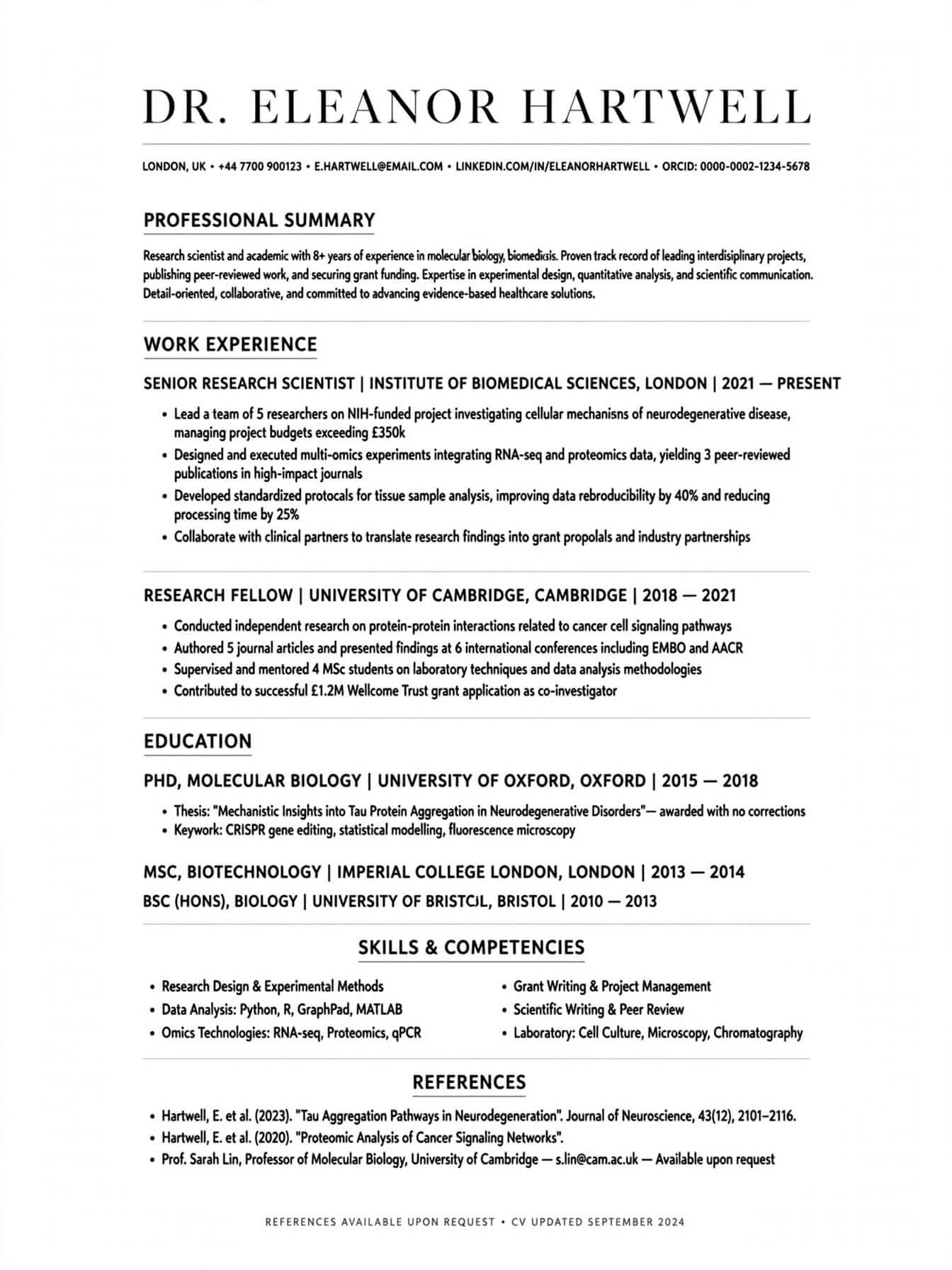 academic research cv template with publications free download