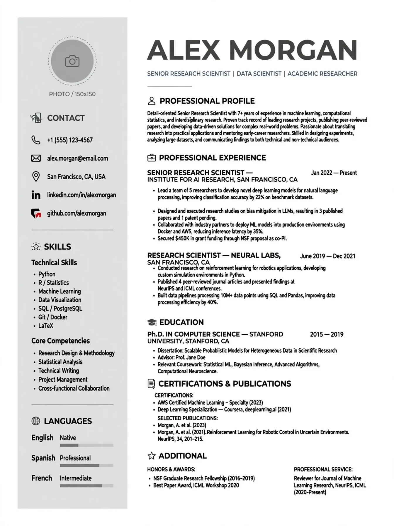 colorful modern cv template with icons free download