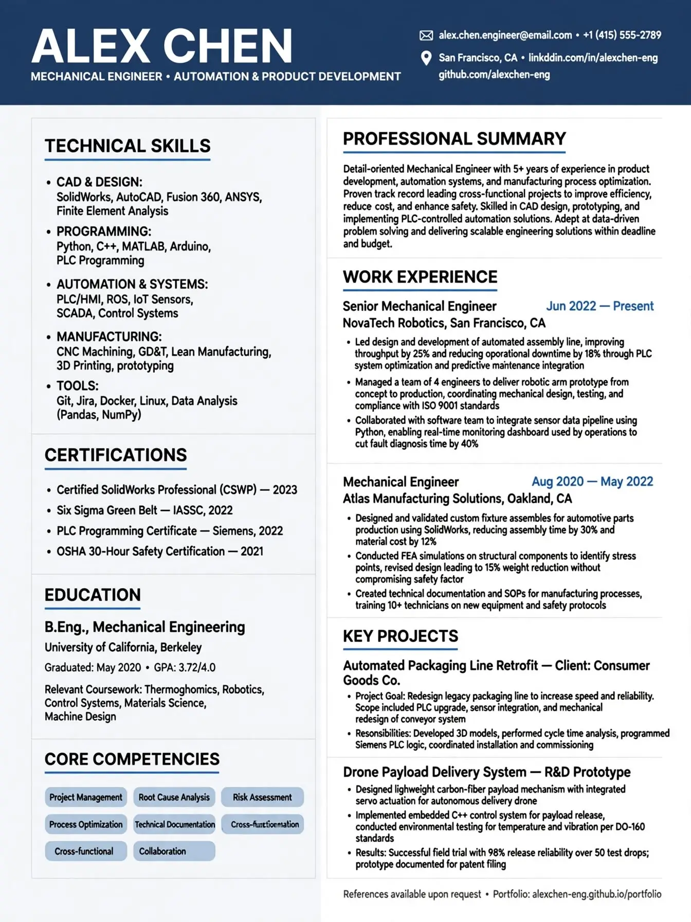 engineering technical cv template free download for engineers