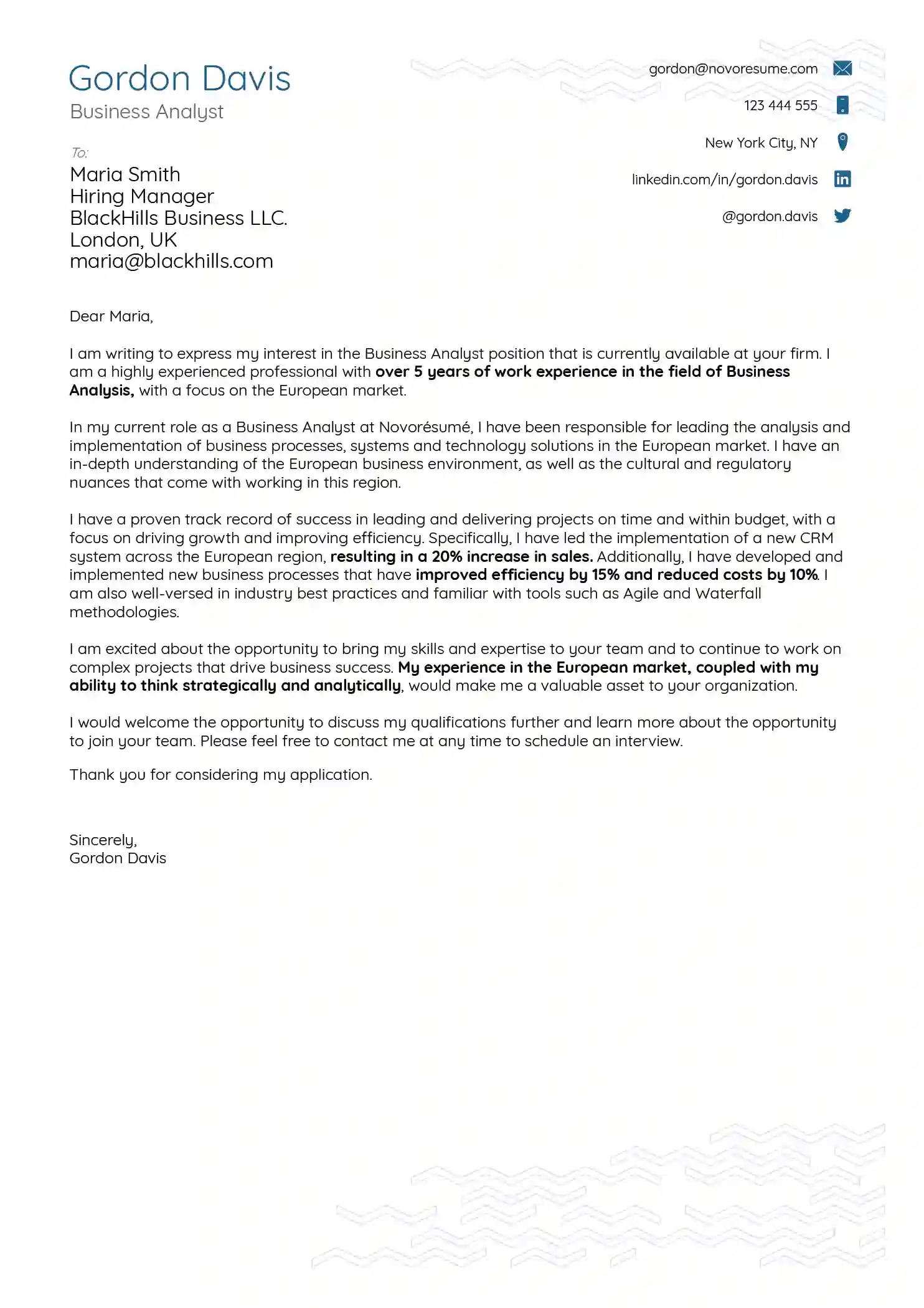 basic cover letter template free download