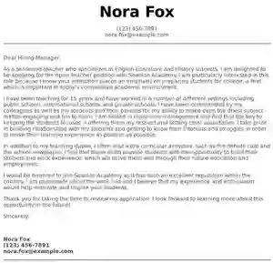 cover letter template 3 free