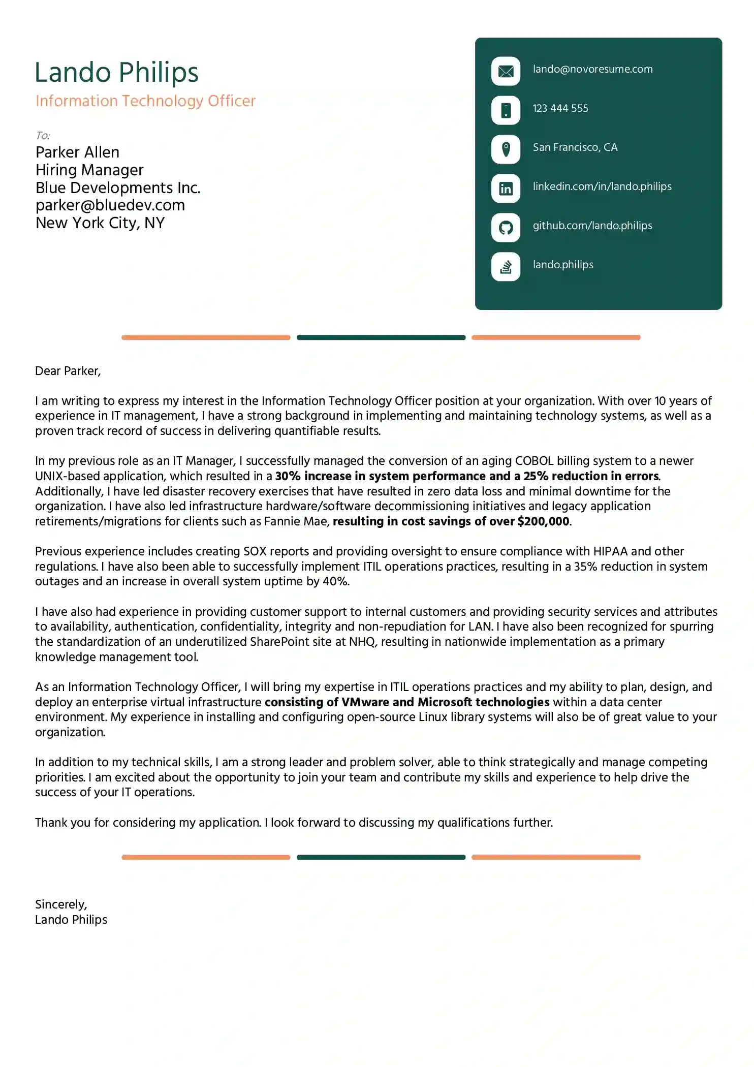 it cover letter template free download