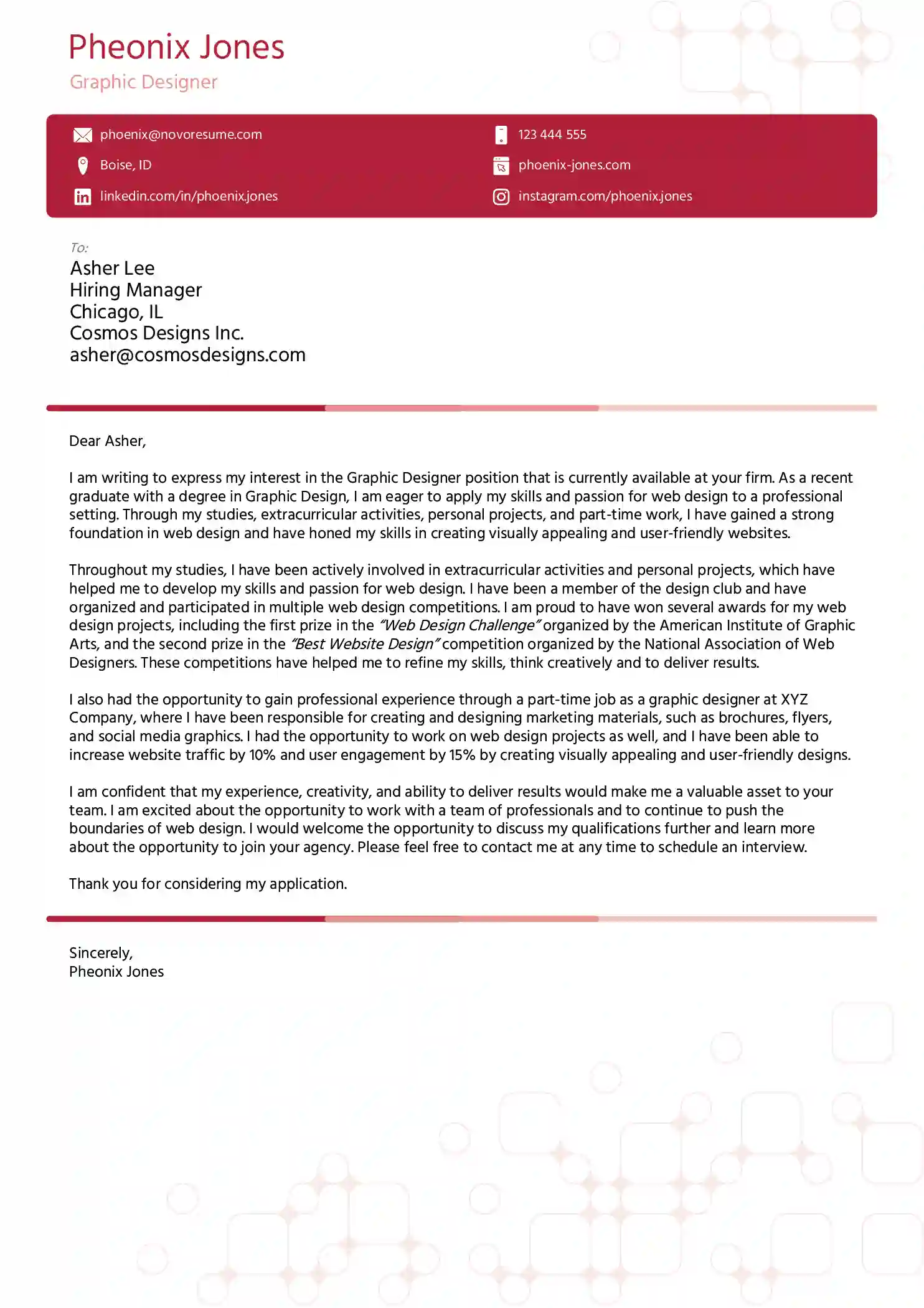 skill based cover letter template free