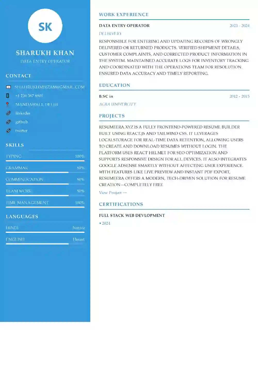 babysitter resume template free download