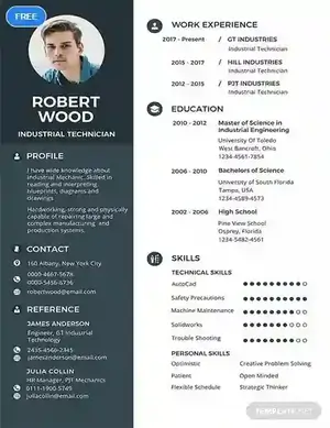 autocad resume template ats friendly free