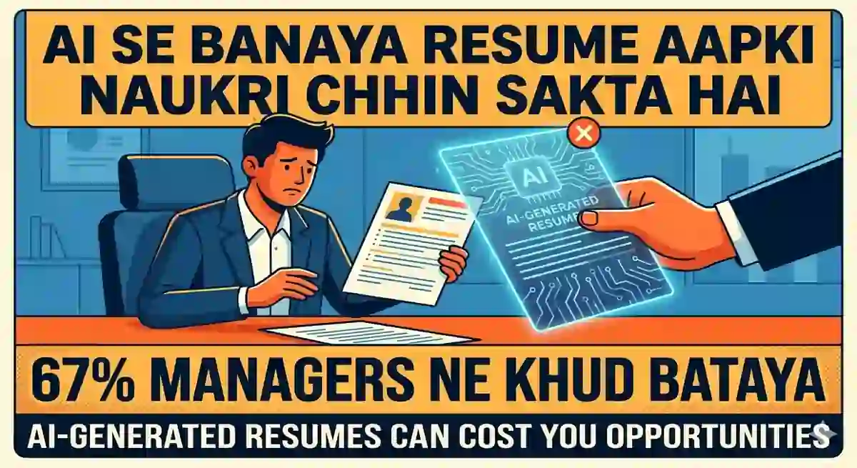 AI Se Banaya Resume Aapki Naukri Chhin Sakta Hai — 67% Managers Ne Khud Bataya