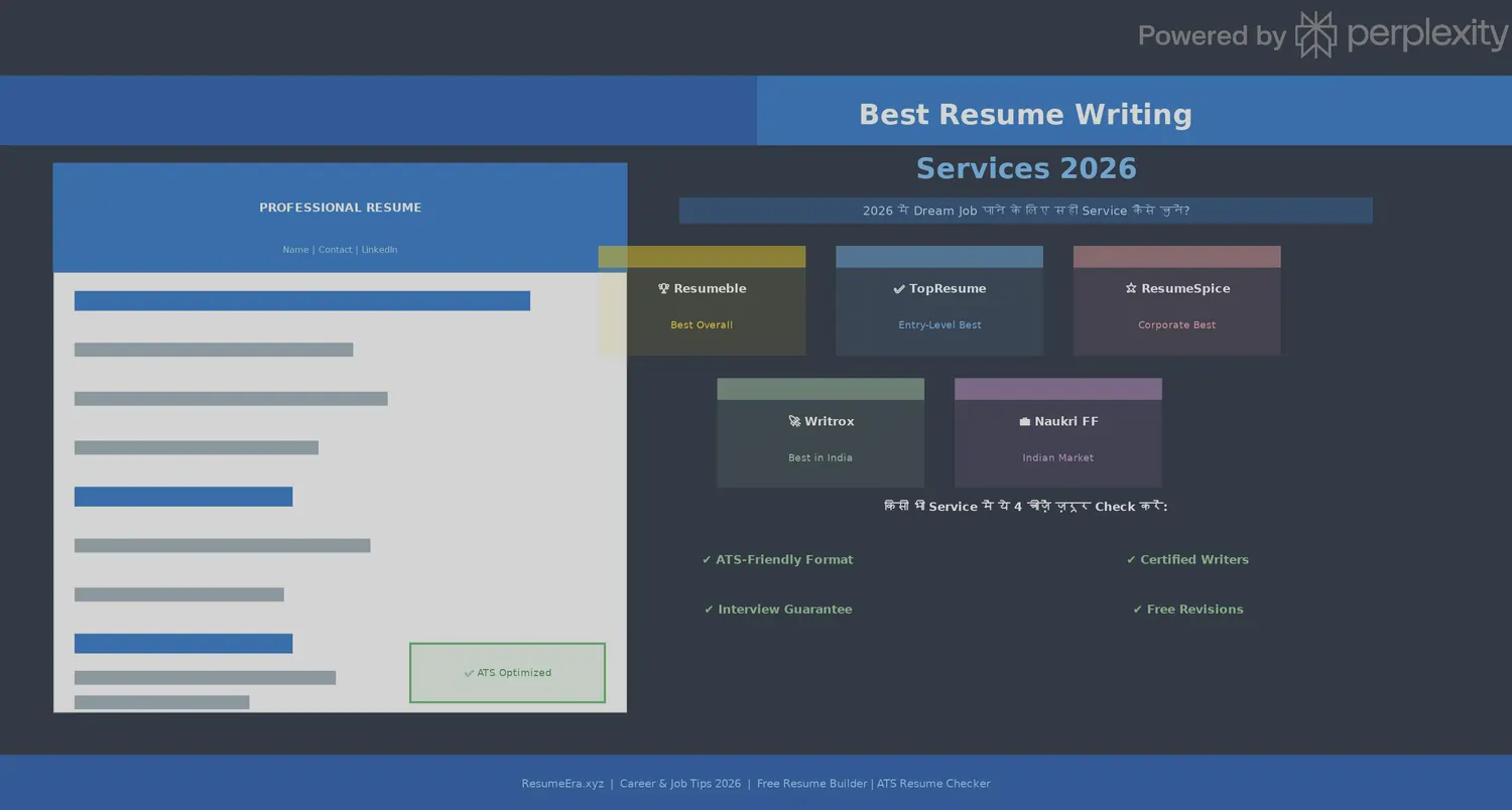 2026 की सर्वश्रेष्ठ Resume Writing Services – पूरी जानकारी हिंदी में