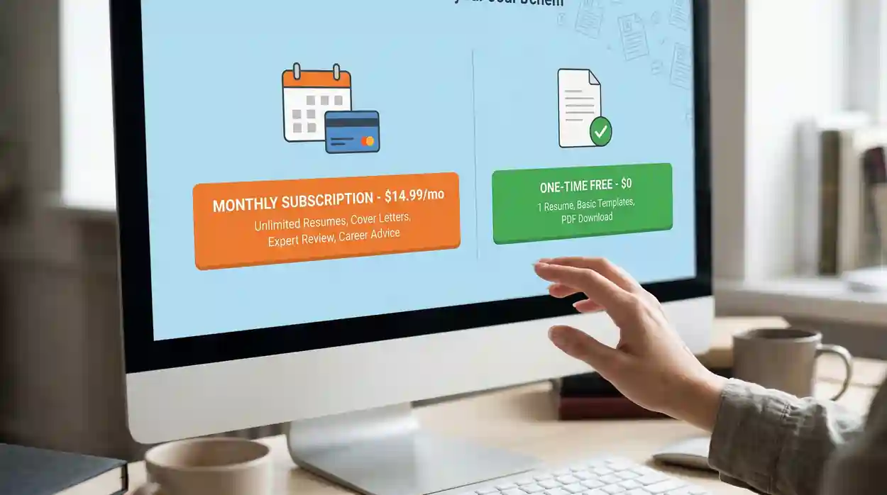 Ek Resume Ke Liye Monthly Subscription Kyun? One-Time Free Option Explore Karo