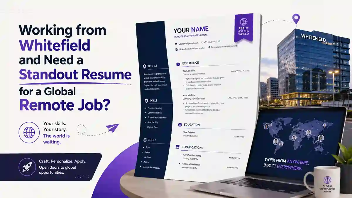 Working from Whitefield and Need a Standout Resume for a Global Remote Job