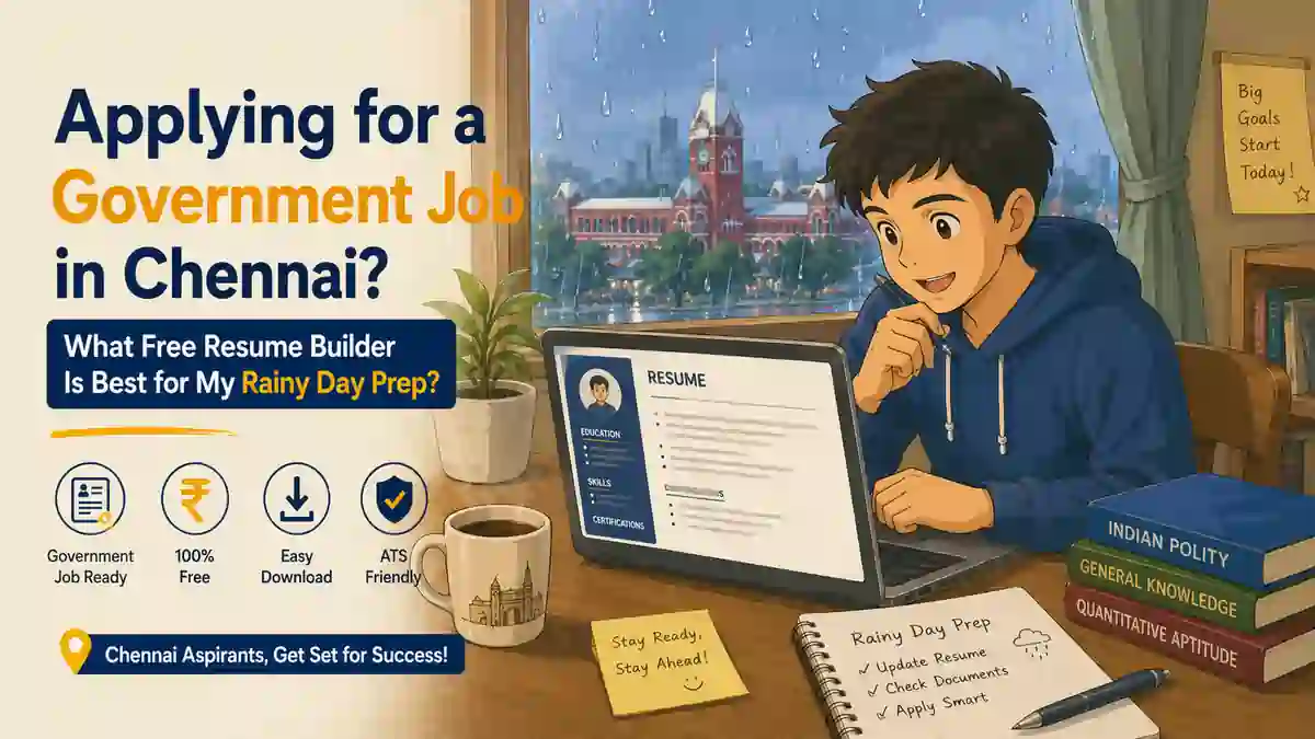 Applying for a Government Job in Chennai: What Free Resume Builder Is Best for My Rainy Day Prep?