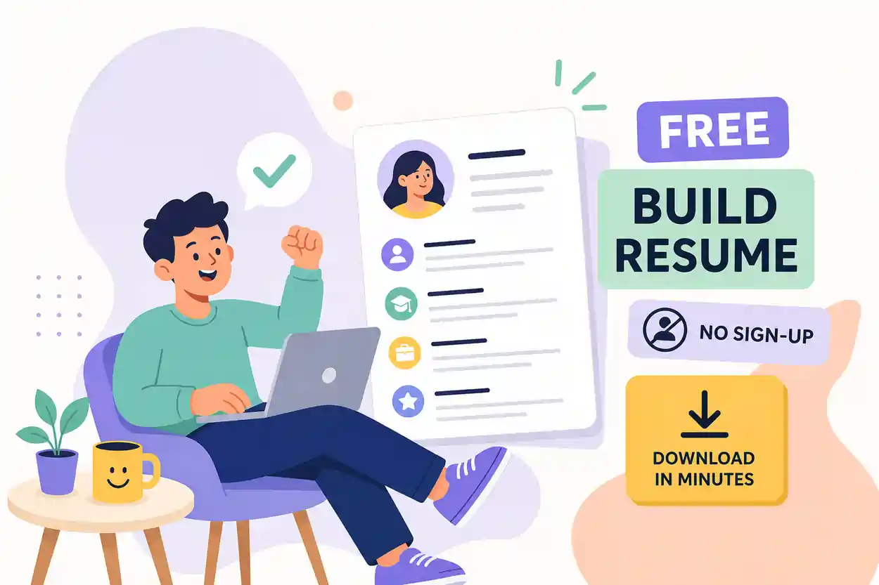 Free Resume Builder, No Sign-Up: Download in Minutes -Resumeera