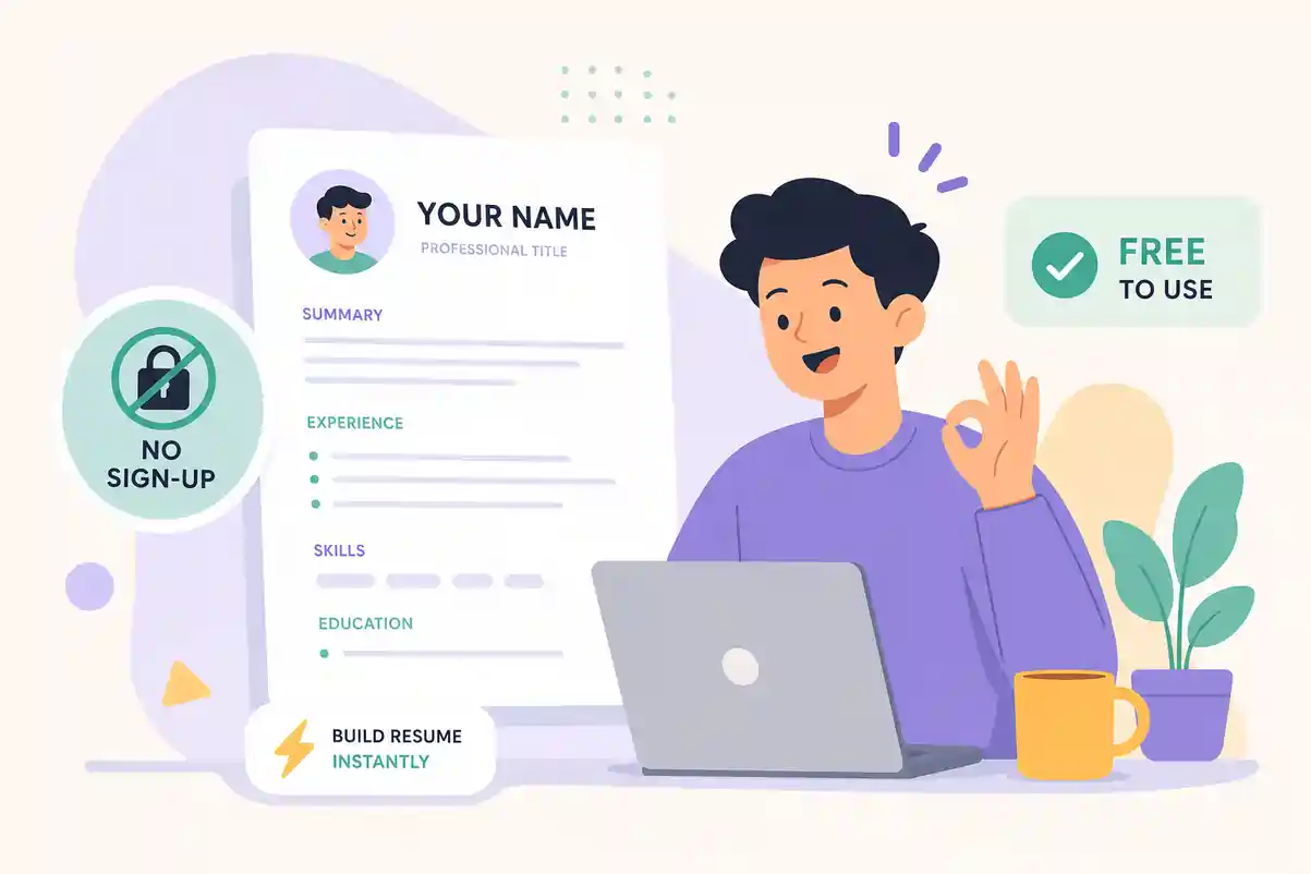 No Sign-Up Resume Builders That Actually Work