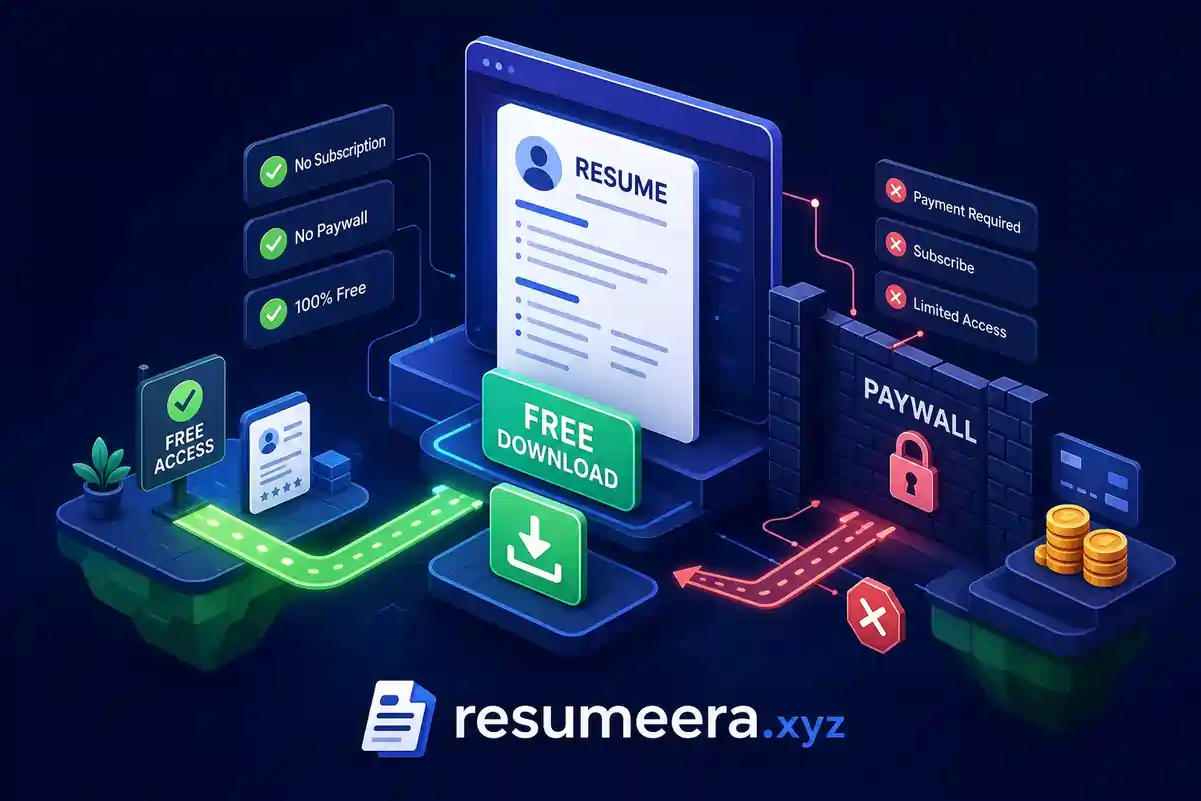 Can you download a resume for free without paying?