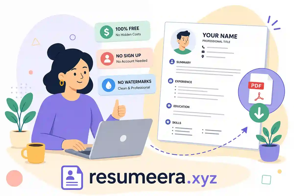 Free Resume Builders That Let You Download Without Signing Up (No Email, No Card, No Tricks)
