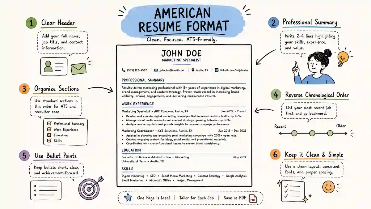 American Resume Format : The Definitive Guide to Landing super power Jobs