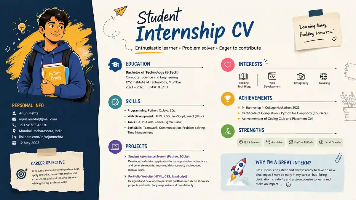 Student Internship CV