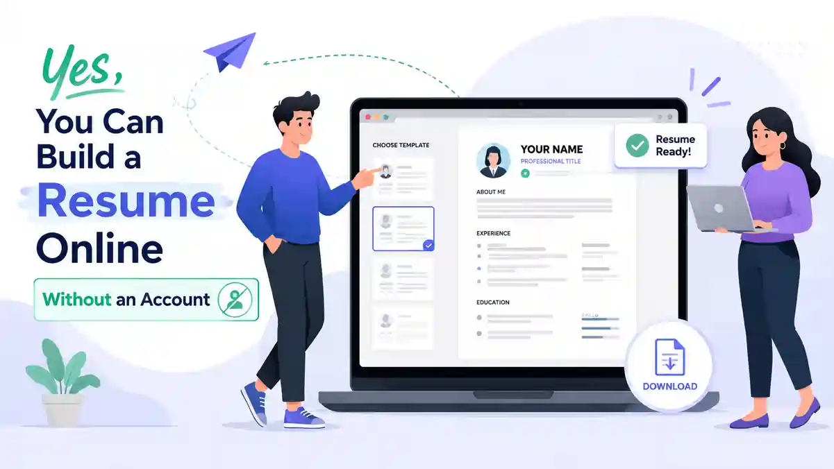 Yes, You Can Build a Resume Online Without an Account