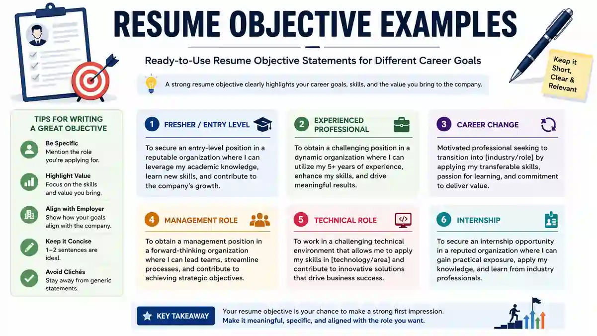 Resume Objective Examples: 100+ Real examples [how to write]