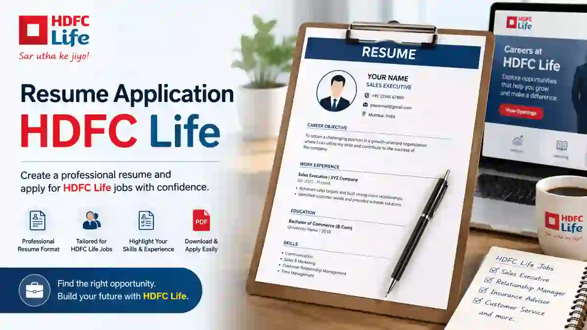 Resume Application HDFC Life: Complete 2026 Guide to Get Shortlisted
