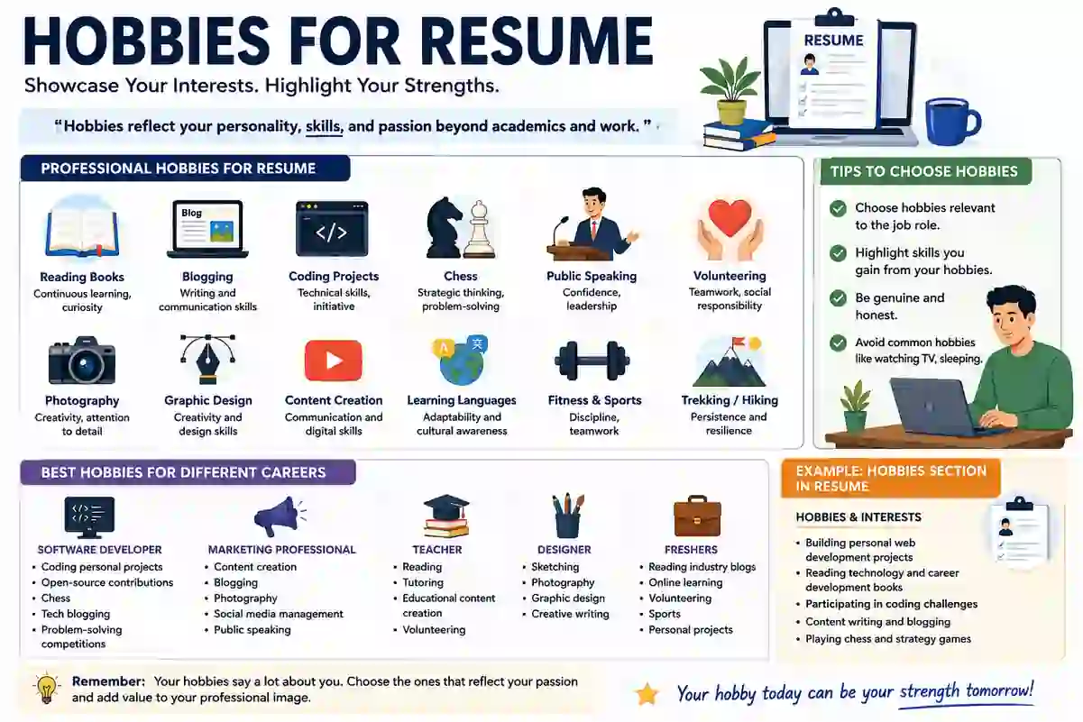 Hobbies for Resume: Complete Guide & Best Examples for Indian Job Seekers (2026)