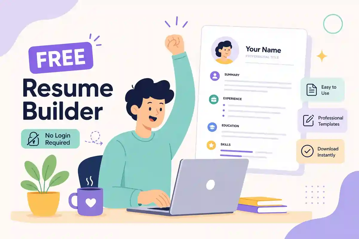 Free Resume Builder Without Login: Build & Download Your Resume Without Sign-Up