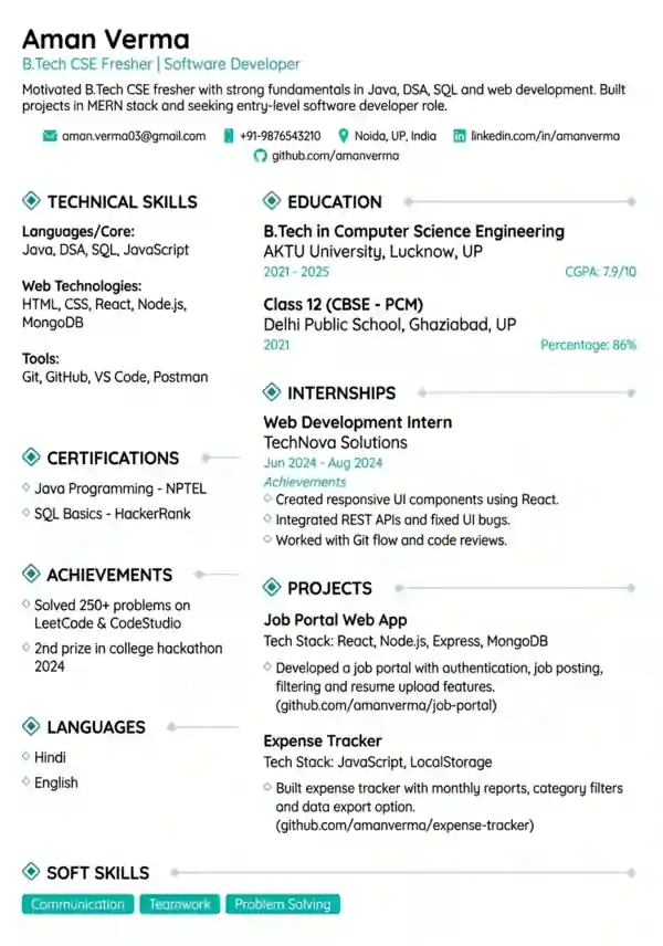 Aman-verma-teenager-resume