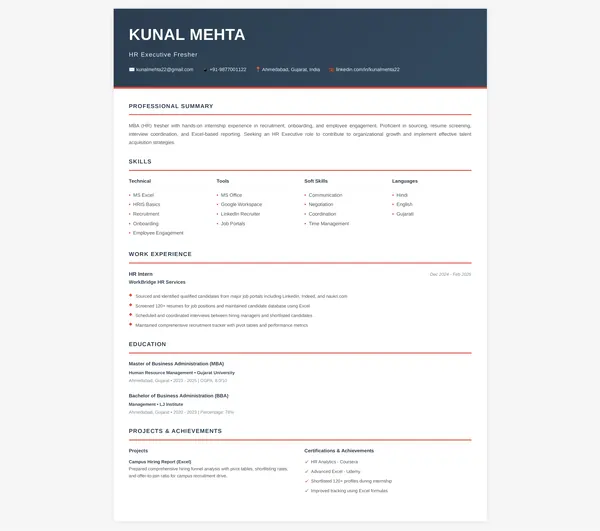 kunal-mehta-teenager-resume-format
