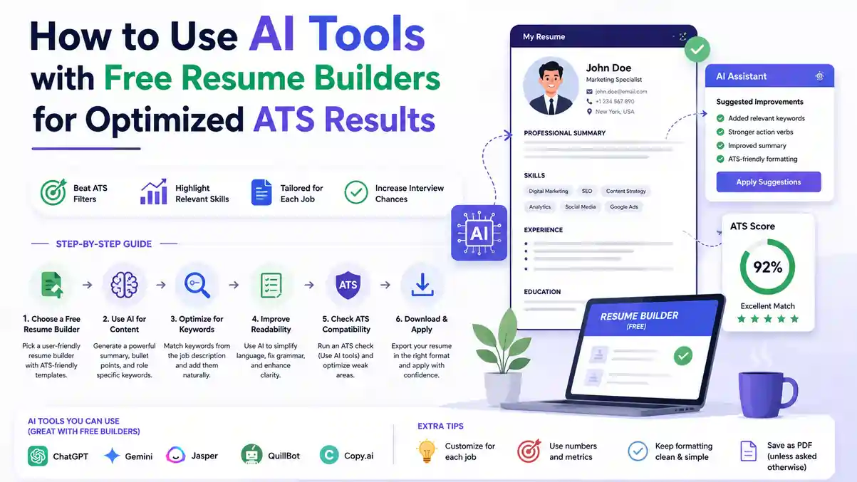 How to Use AI Tools with Free Resume Builders for Optimized ATS Results