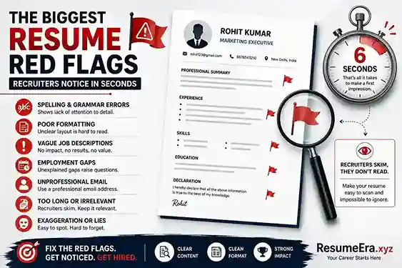 The Biggest Resume Red Flags Recruiters Notice in Seconds