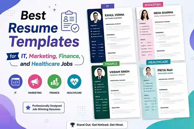Best Resume Templates for IT, Marketing, Finance, and Healthcare Jobs