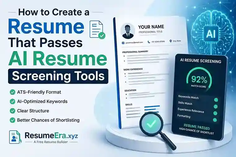 How to Create a Resume That Passes AI Resume Screening Tools