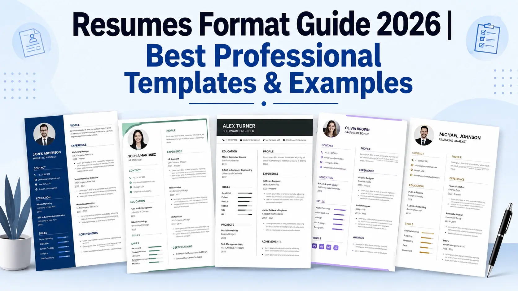Resumes Format Guide 2026 | Best Professional Templates & Examples