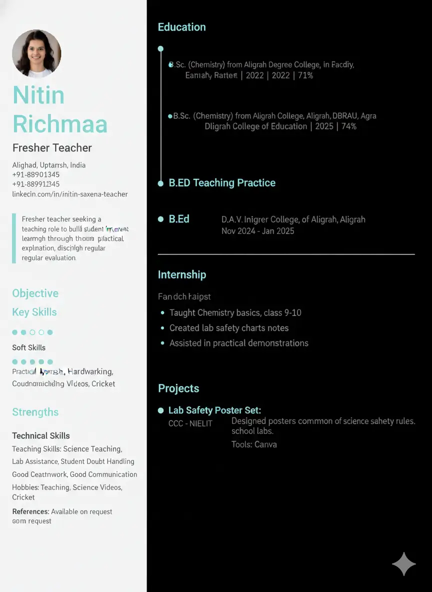Nitin-richma-fresher-resume-teacher