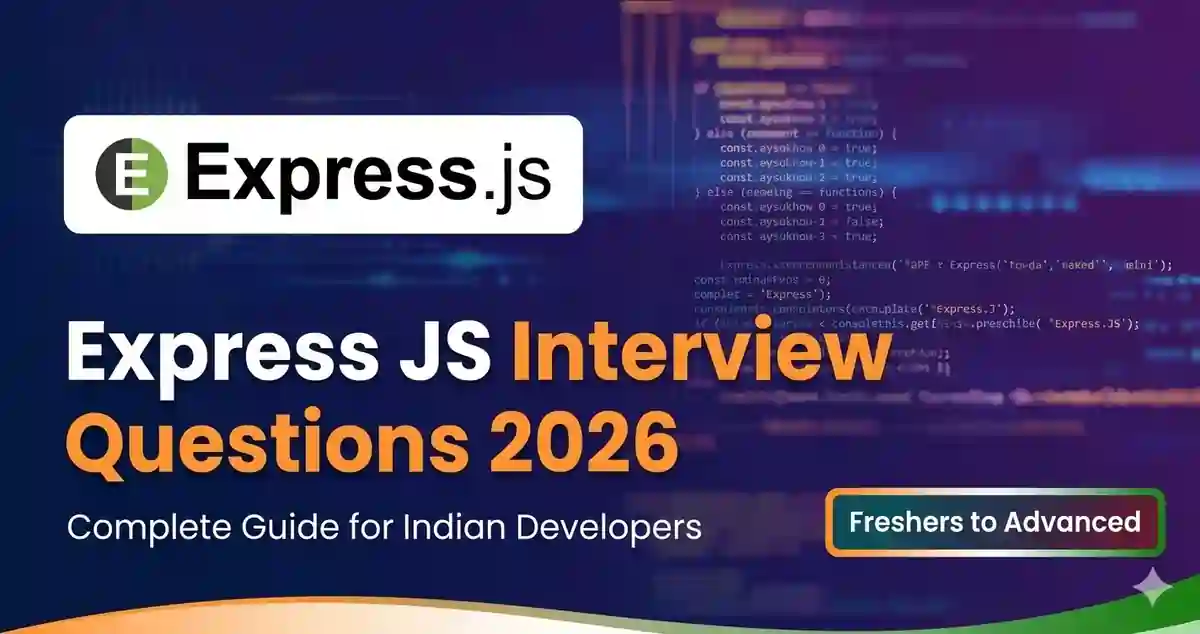 Express JS Interview Questions: Complete Guide for Indian Developers 2026 (Beginners se Advanced Tak)