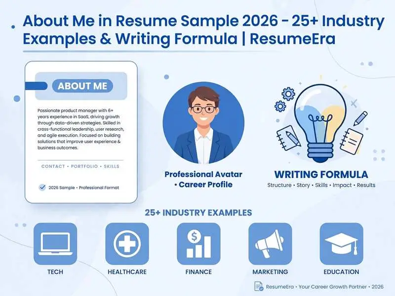 About Me in Resume Sample 2026 – 25+ Industry Examples & Writing Formula | ResumeEra